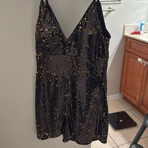 Party romper from Nordstrom brand Leith size small black sequin
